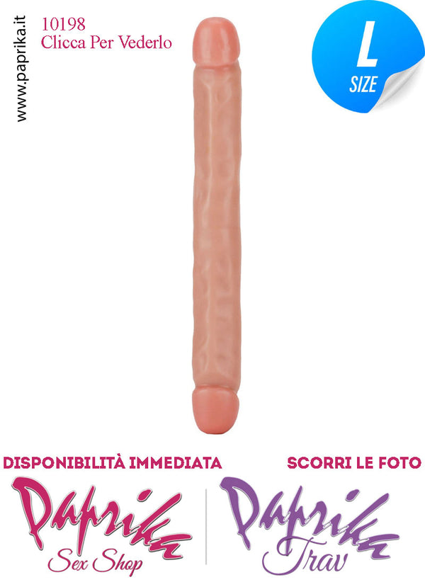 Fallo Doppio 2 Estremità 2 Partner Non Vibrante 32 cm Ø 36 Pvc Flessibile