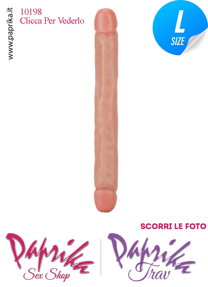Fallo Doppio 2 Estremità 2 Partner Non Vibrante 32 cm Ø 36 Pvc Flessibile
