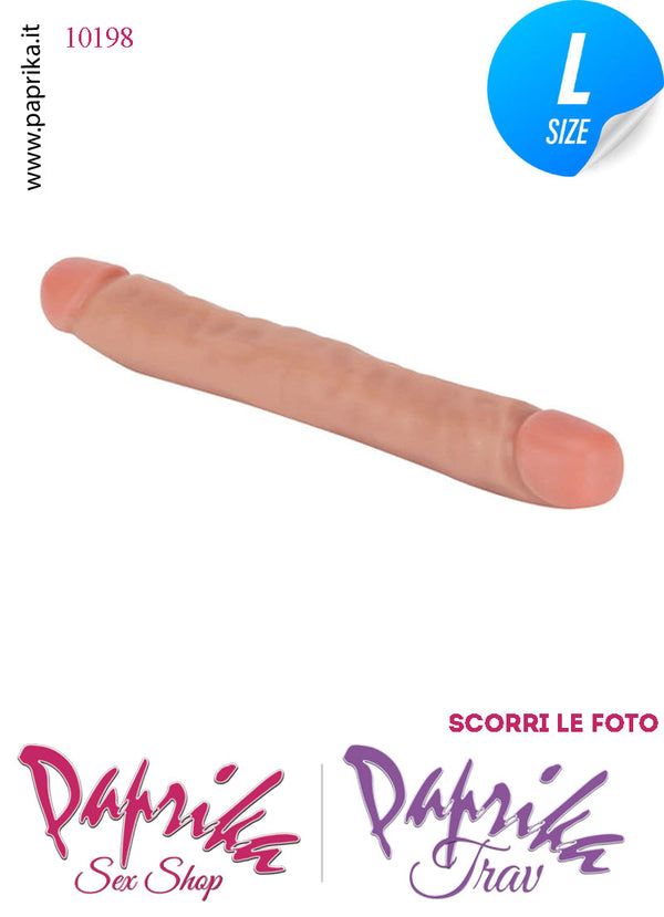 Fallo Doppio 2 Estremità 2 Partner Non Vibrante 32 cm Ø 36 Pvc Flessibile