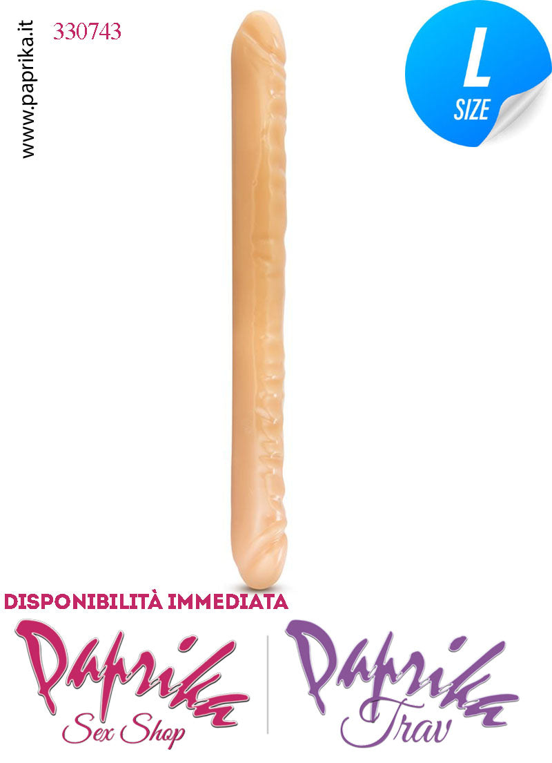 Fallo Doppio 2 Estremità 2 Partner Non Vibrante 45 cm Ø 44 Pvc Flessibile