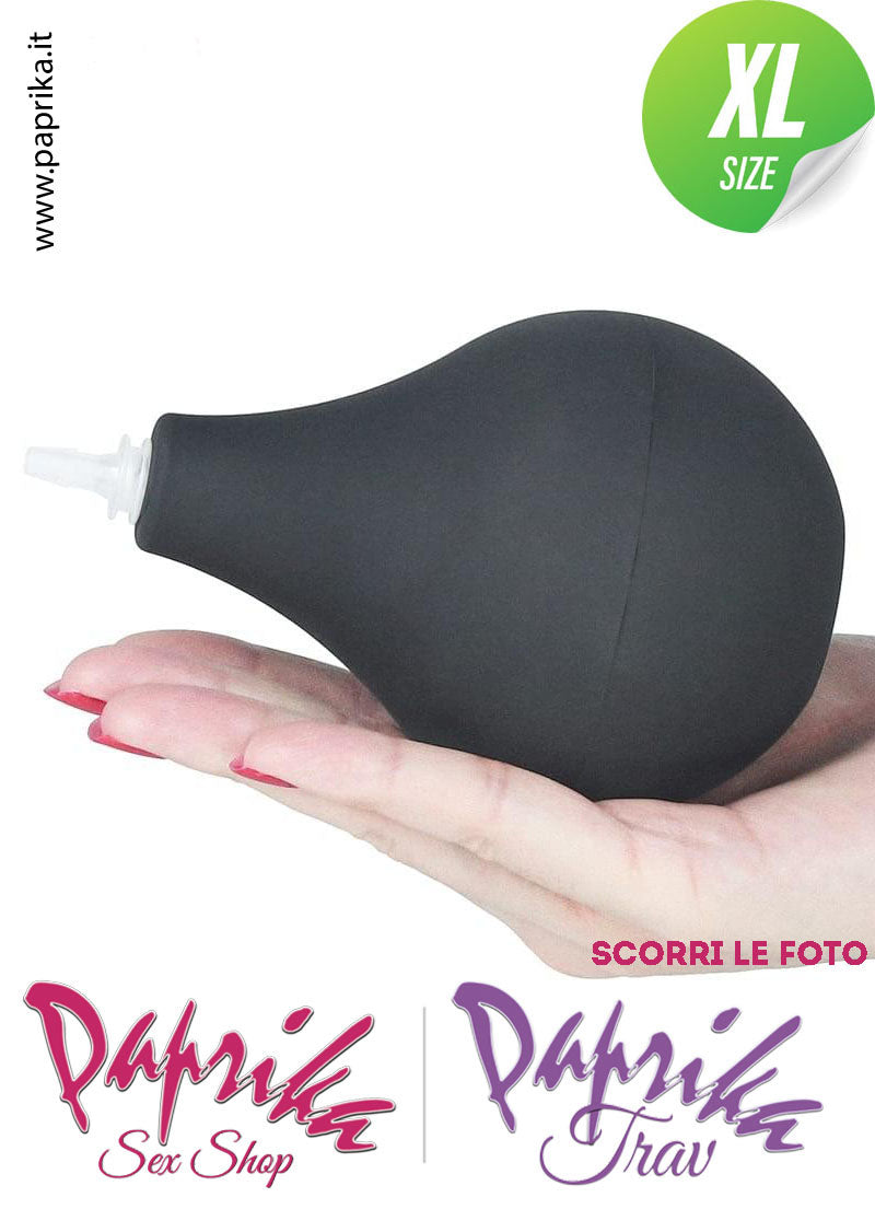 Fallo Testicoli Nero TPE Non Vibrante Eiaculazione Squirting 21 cm Ø 48 Unisex Ventosa
