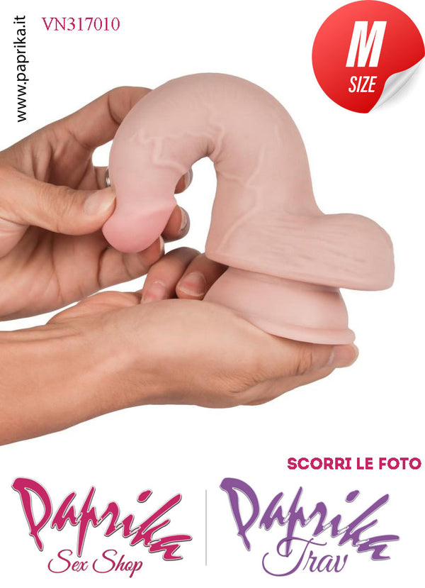 Fallo Testicoli TPE Tripla Densità Non Vibrante 16 cm Ø 35 Unisex Ventosa