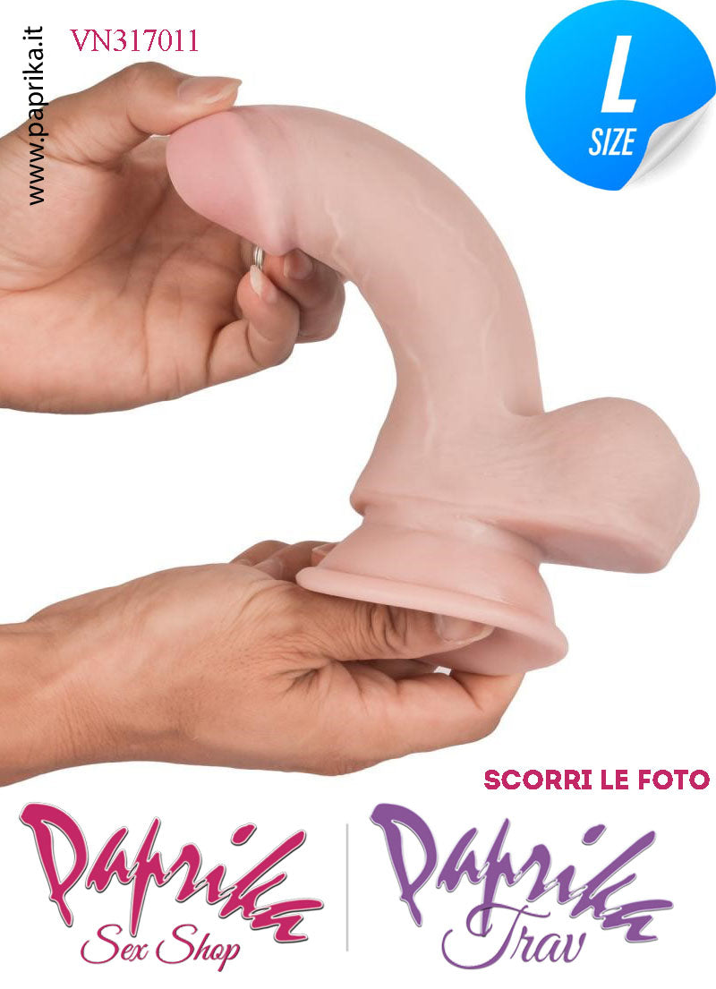 Strap-On Fallo Large Non Vibrante 18 cm Ø 38 Mutanda  2 Anelli Acciaio + 2 Gomma