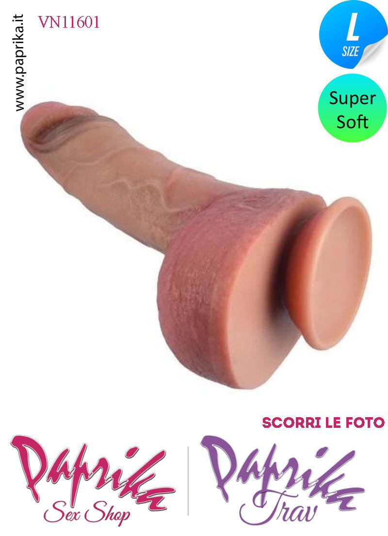 Fallo Schizzo Squirting Silicone Flessibile Ventosa Non Vibrante 18 cm Ø 43