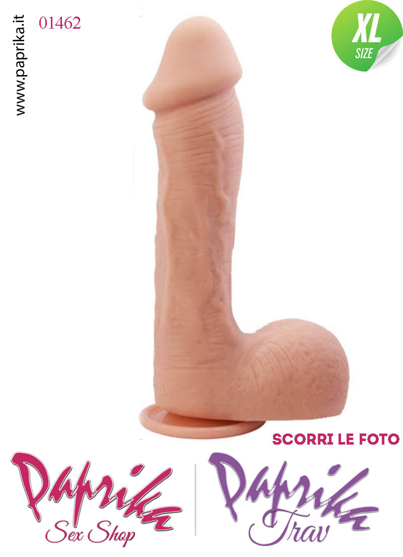 Fallo Testicoli XL Unisex TPR 18/22 cm Ø 49 Ventosa Non Vibrante