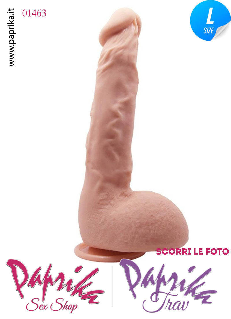 Fallo Testicoli Large Unisex TPR 20/24 cm Ø 44 Ventosa Non Vibrante