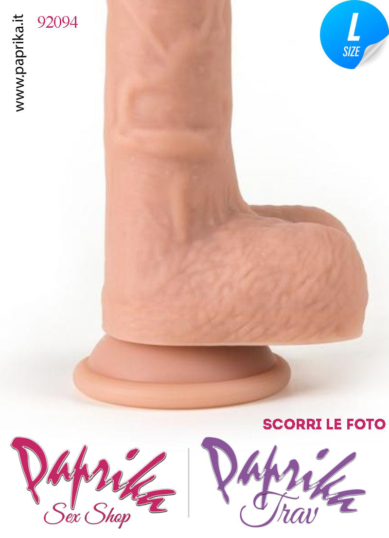 Fallo Rotante e Vibrante Ventosa Telecomandato Silicone 21 cm Ø 45