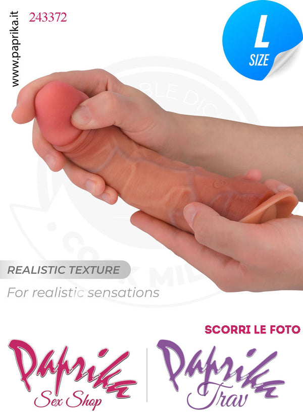 Vibratore & Su e Giù Silicone Ventosa 7 Velocità Venature Stimolanti 21 cm Ø 42