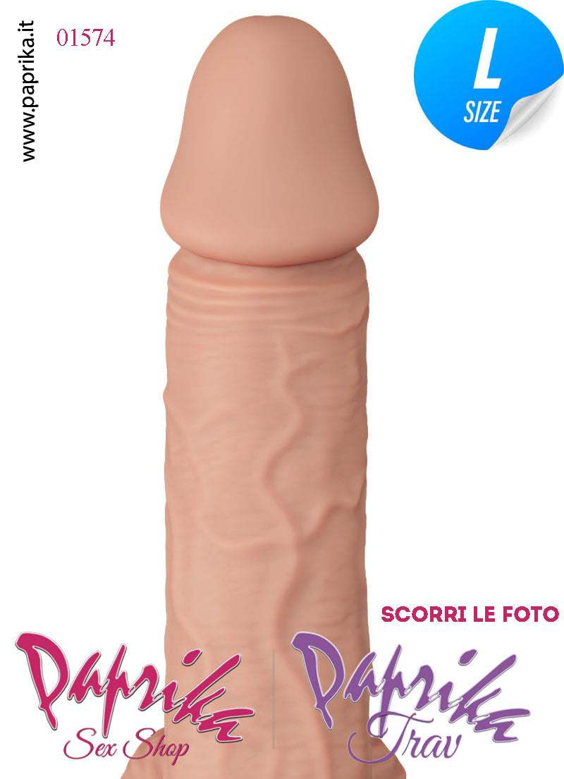 Fallo Testicoli Large Unisex TPR 18 cm Ø 39 Ventosa Non Vibrante