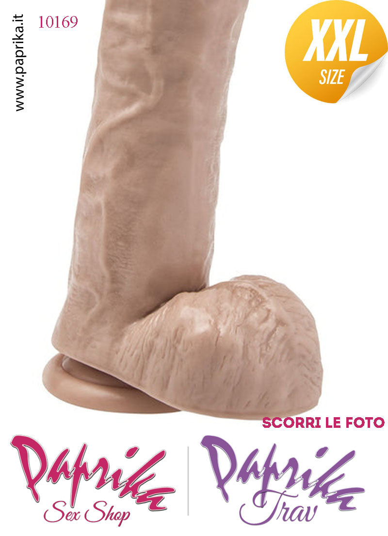 Strap-On XXL Non Vibrante 22/27 cm Ø 62 Mutanda 3 Anelli Acciaio