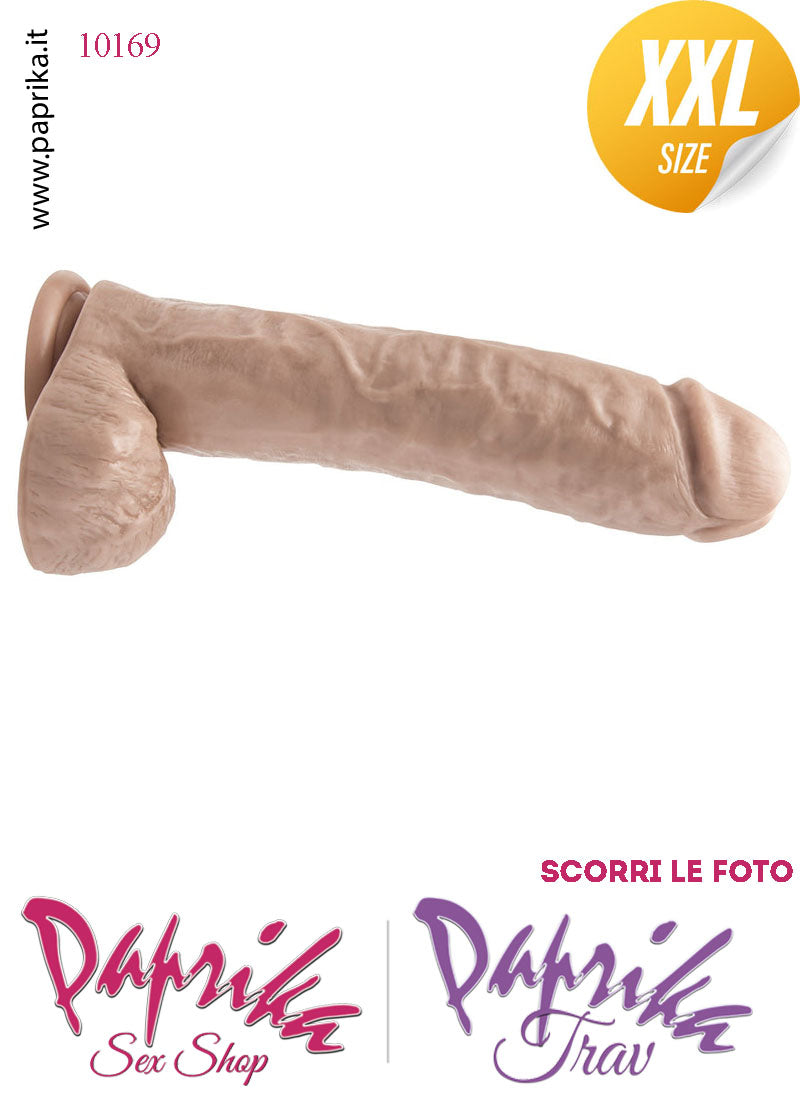 Strap-On XXL Non Vibrante 22/27 cm Ø 62 Mutanda 3 Anelli Acciaio