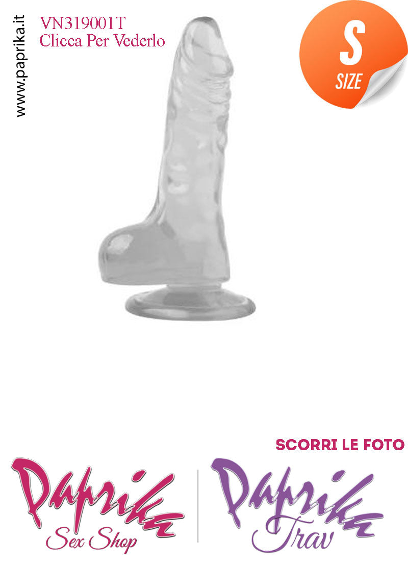 Fallo Testicoli Small Gomma Termoplastica Non Vibrante 13 cm Ø 23 Unisex Ventosa