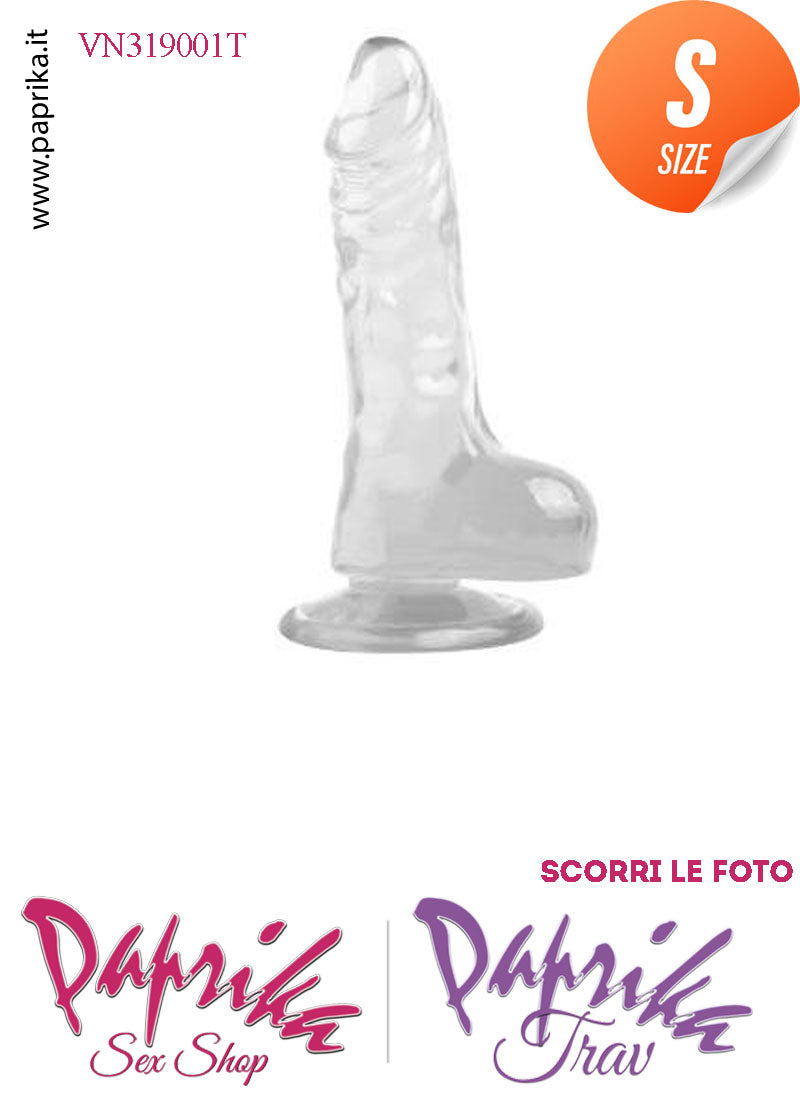 Fallo Testicoli Small Gomma Termoplastica Non Vibrante 13 cm Ø 23 Unisex Ventosa