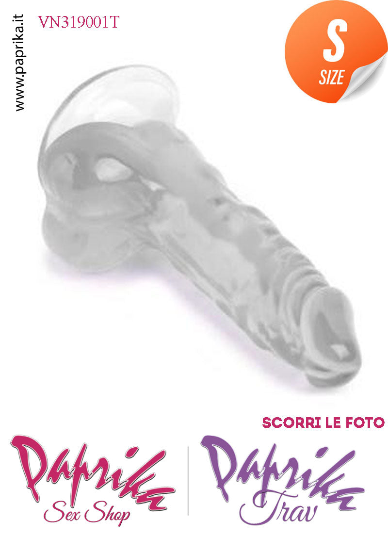 Fallo Testicoli Small Gomma Termoplastica Non Vibrante 13 cm Ø 23 Unisex Ventosa