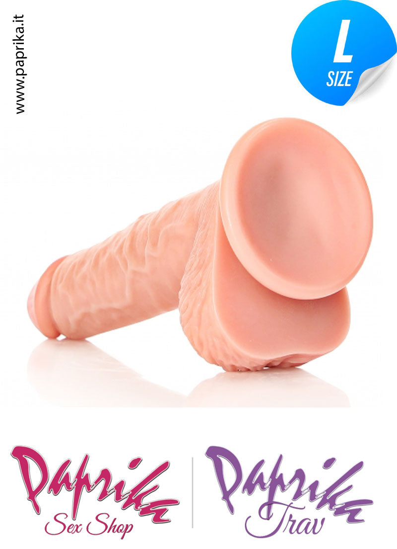 Fallo Testicoli Large Unisex Pvc 21 cm Ø 44 Ventosa Non Vibrante