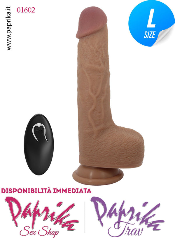 Fallo Su e Giù Vibrante Telecomandato Silicone Ventosa 20 cm Ø 43