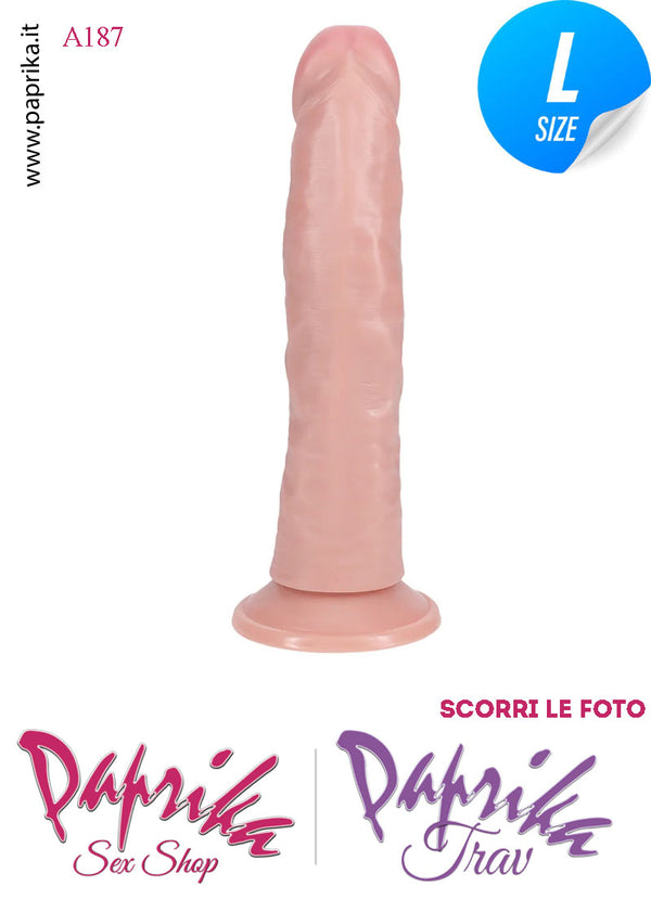 Fallo Vibrante Pvc Ventosa Venature Stimolanti 10 Velocità 15 cm Ø 37