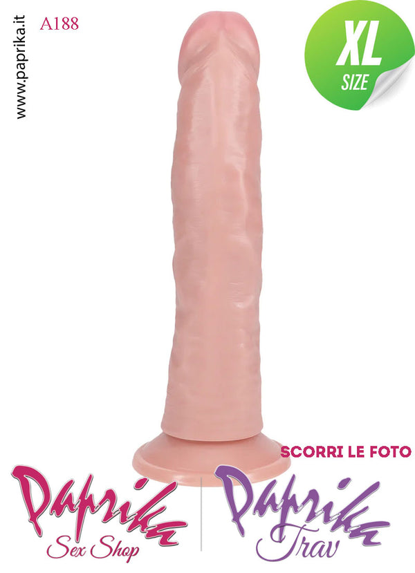 Fallo Vibrante Pvc Ventosa Venature Stimolanti 10 Velocità 20 cm Ø 45