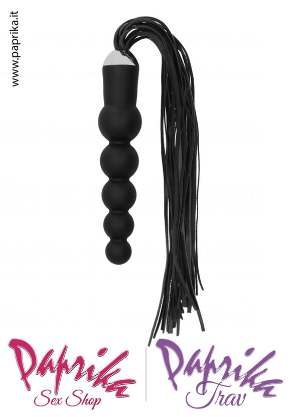 Flogger Frusta Indolore Dildo Silicone 14 cm Palline da Ø 24 a 40