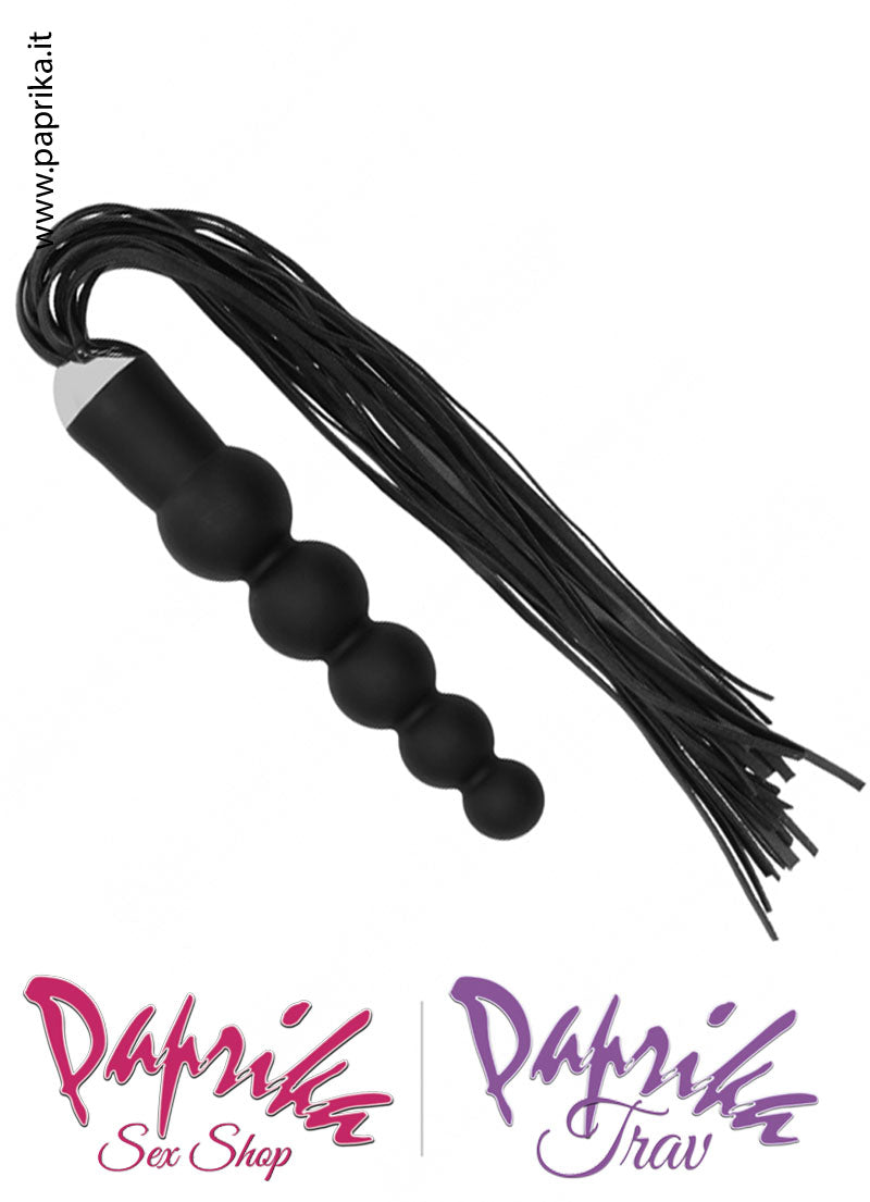 Flogger Frusta Indolore Dildo Silicone 14 cm Palline da Ø 24 a 40