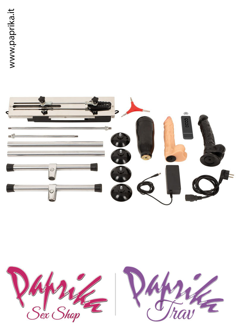 Fucking Machine Macchina Del Sesso 2 Dildo Pvc 1 Masturbatore