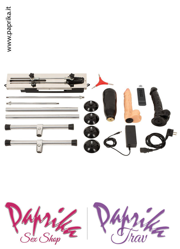 Fucking Machine Macchina Del Sesso 2 Dildo Pvc 1 Masturbatore