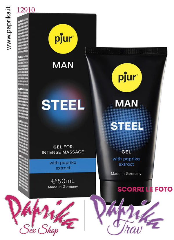 Gel Stimolante Erezione Efficace Steel Pjur Estratti Paprika 50 ml