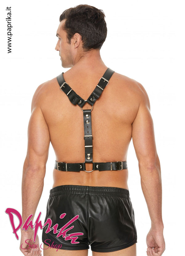 Harness Indossabile Maschile Catenella Acciaio Anteriore