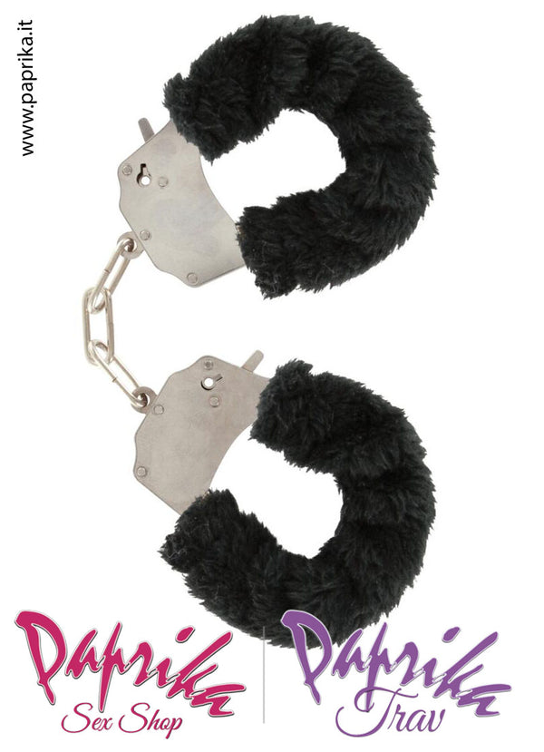 Manette Metallo Pelo Colorato Sfilabile Catenella Corta Chiave