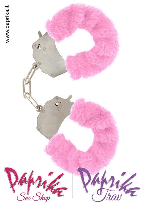 Manette Metallo Pelo Colorato Sfilabile Catenella Corta Chiave