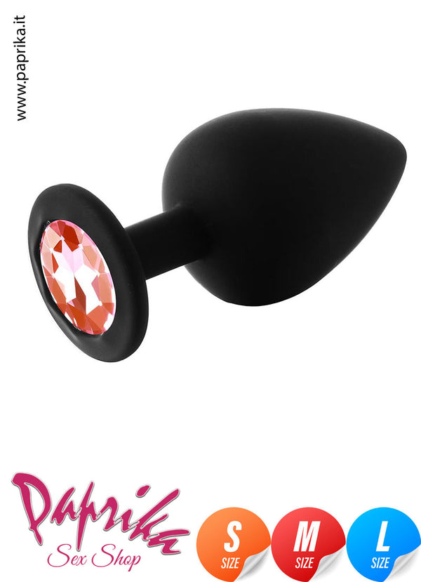 Kit Prima Volta Anale 3 Plug Silicone Rosebud Gioiello Rotondo