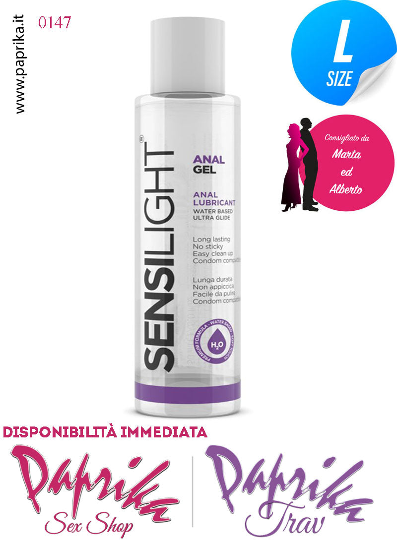 Lubrificante Anale Gel Base Acqua Sensilight AnalGel 150 ml