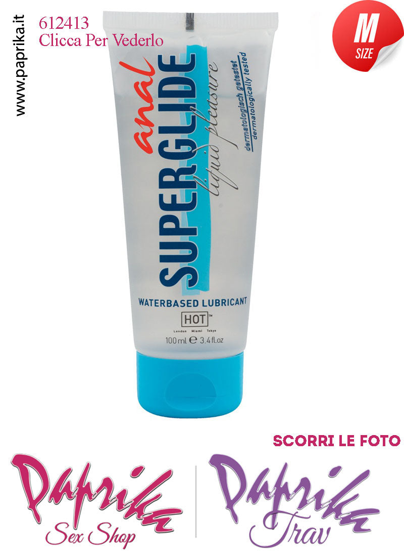 Lubrificante Anale  SuperGlide Anal Gelatina Base Acqua 100 ml