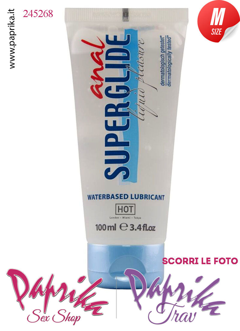 Lubrificante Anale  SuperGlide Anal Gelatina Base Acqua 100 ml