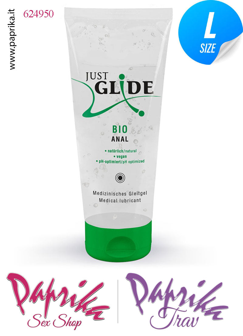 Lubrificante AnalGel Bio Vegan Gelatina Base Acqua Just Glide 200 ml