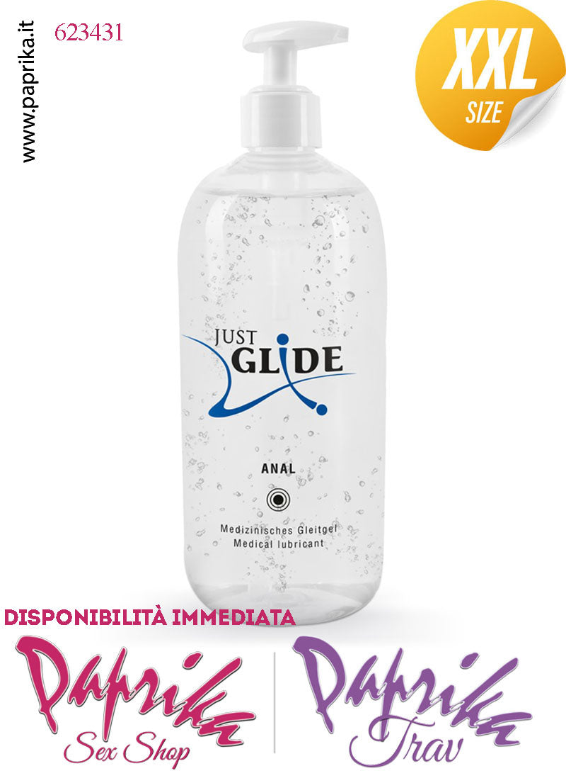 Lubrificante AnalGel Gelatina Base Acqua Just Glide 500 ml