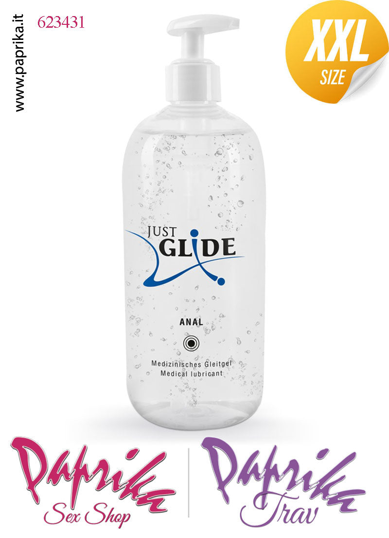 Lubrificante AnalGel Gelatina Base Acqua Just Glide 500 ml