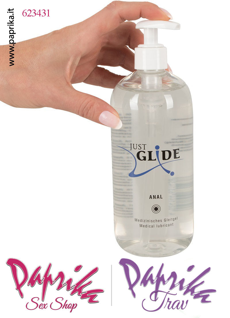 Lubrificante AnalGel Gelatina Base Acqua Just Glide 500 ml