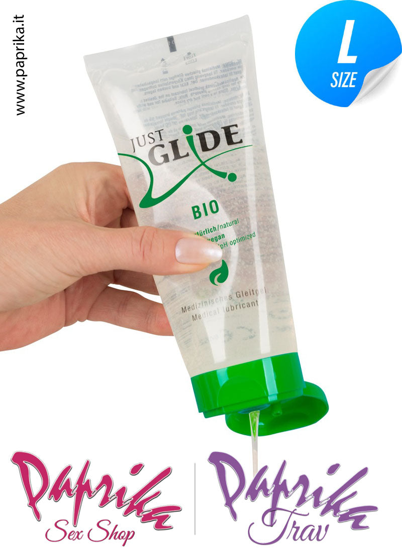 Lubrificante Vegano Bio Vaginale Gelatina Base Acqua Just Glide