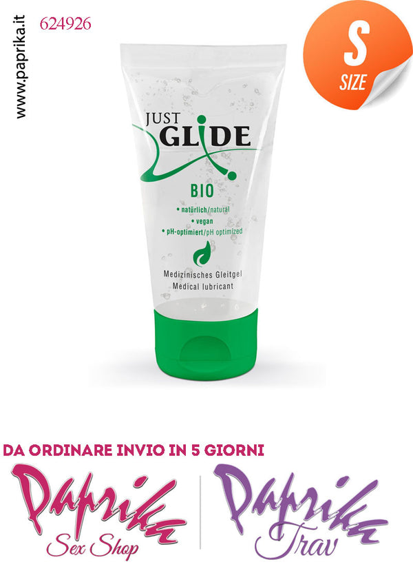 Lubrificante Vegano Bio Vaginale Gelatina Base Acqua Just Glide