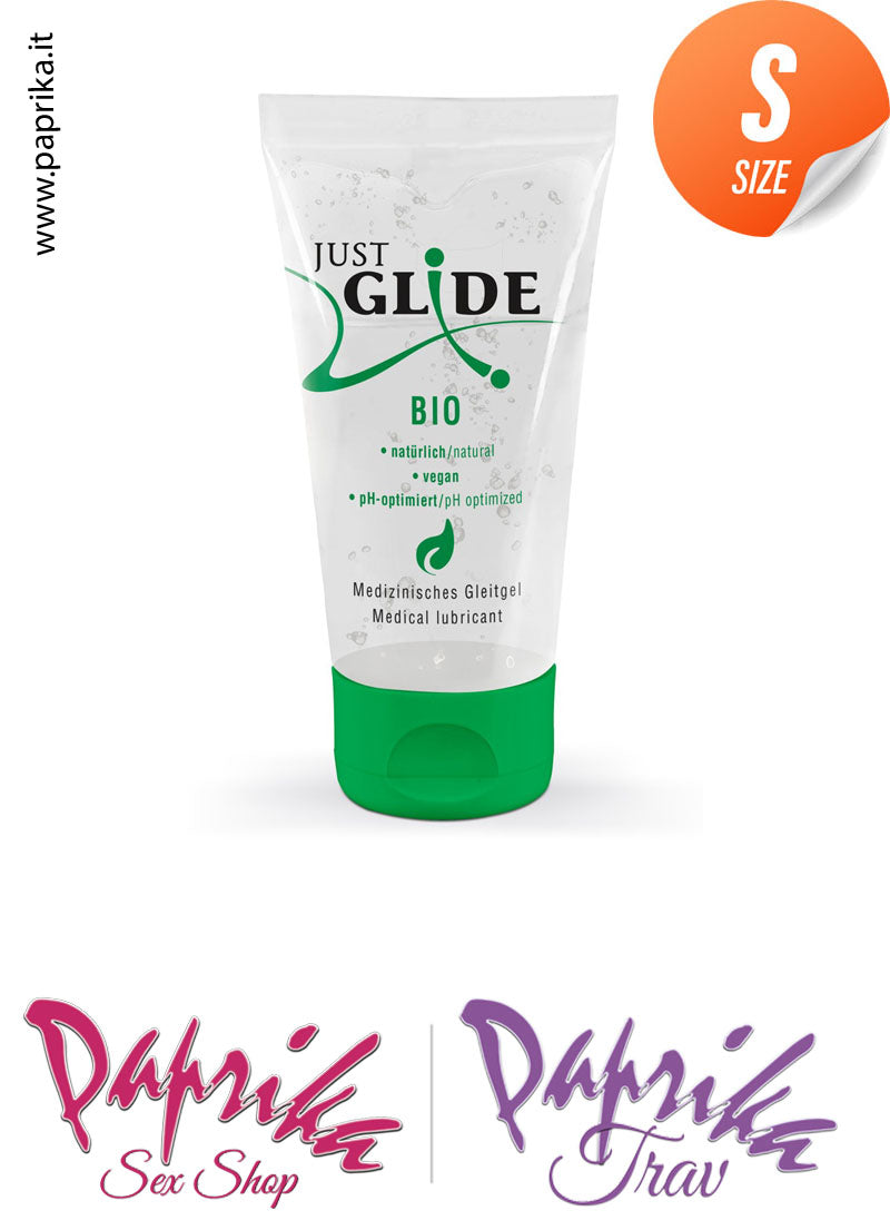 Lubrificante Vegano Bio Vaginale Gelatina Base Acqua Just Glide