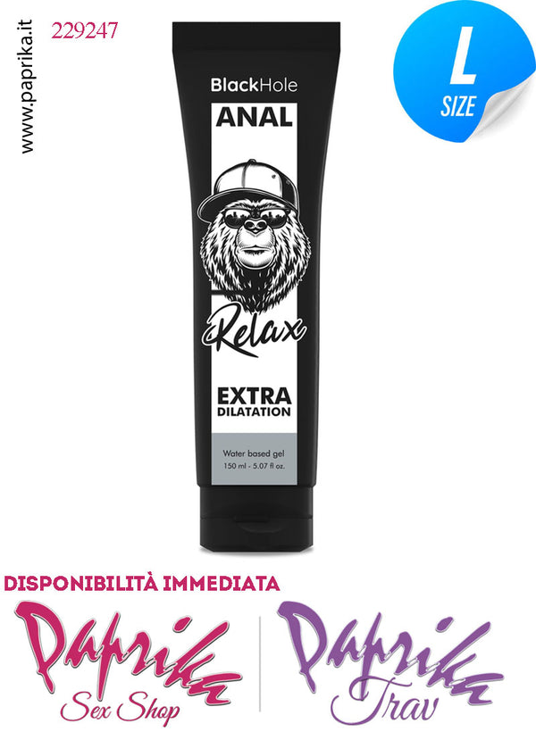 Lubrificante Analgel Extra Dilatante Base Acqua Black Hole 150 ml