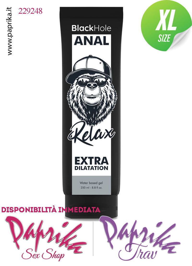 Lubrificante Analgel Extra Dilatante Base Acqua Black Hole 250 ml