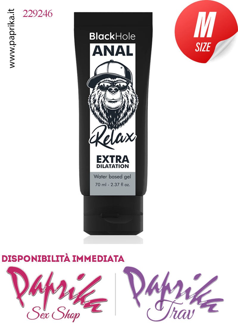 Lubrificante Analgel Extra Dilatante Base Acqua Black Hole 70 ml