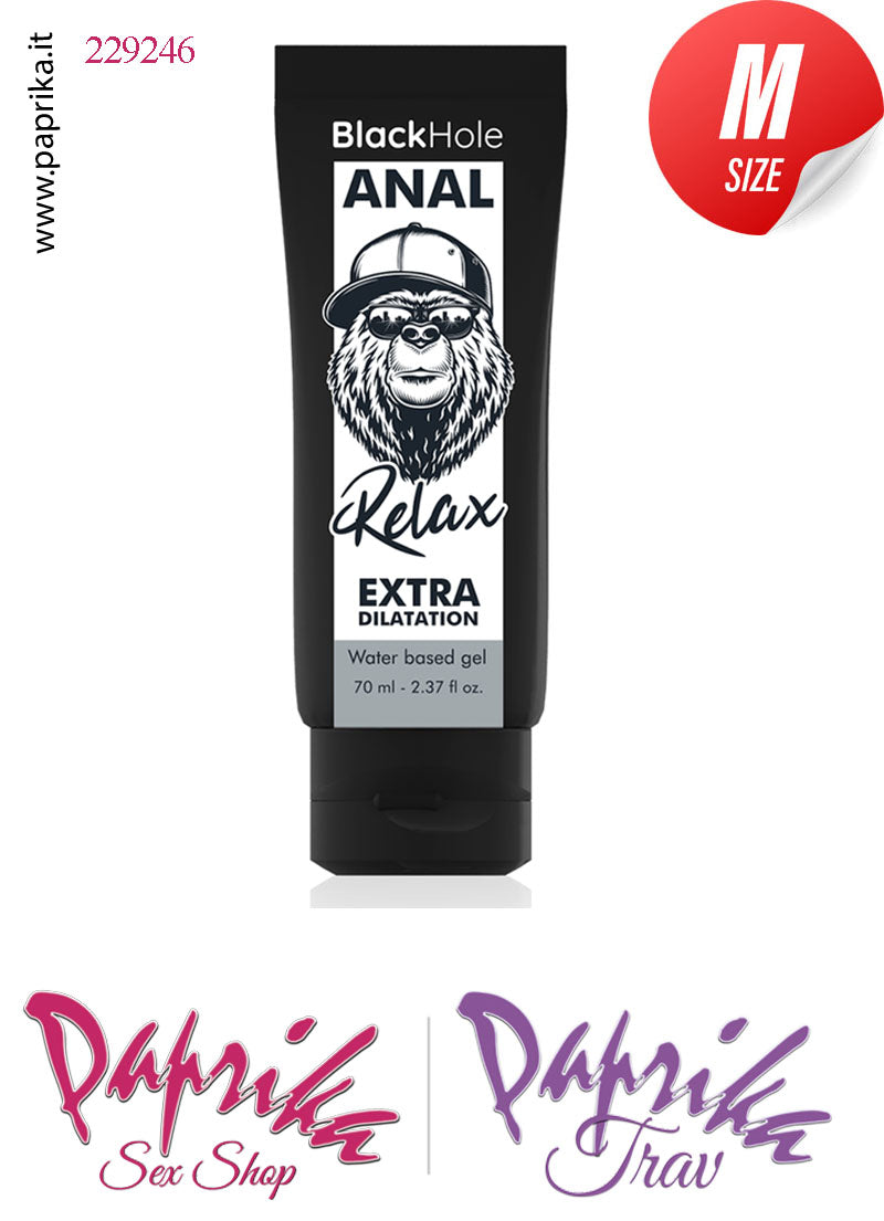 Lubrificante Analgel Extra Dilatante Base Acqua Black Hole 70 ml