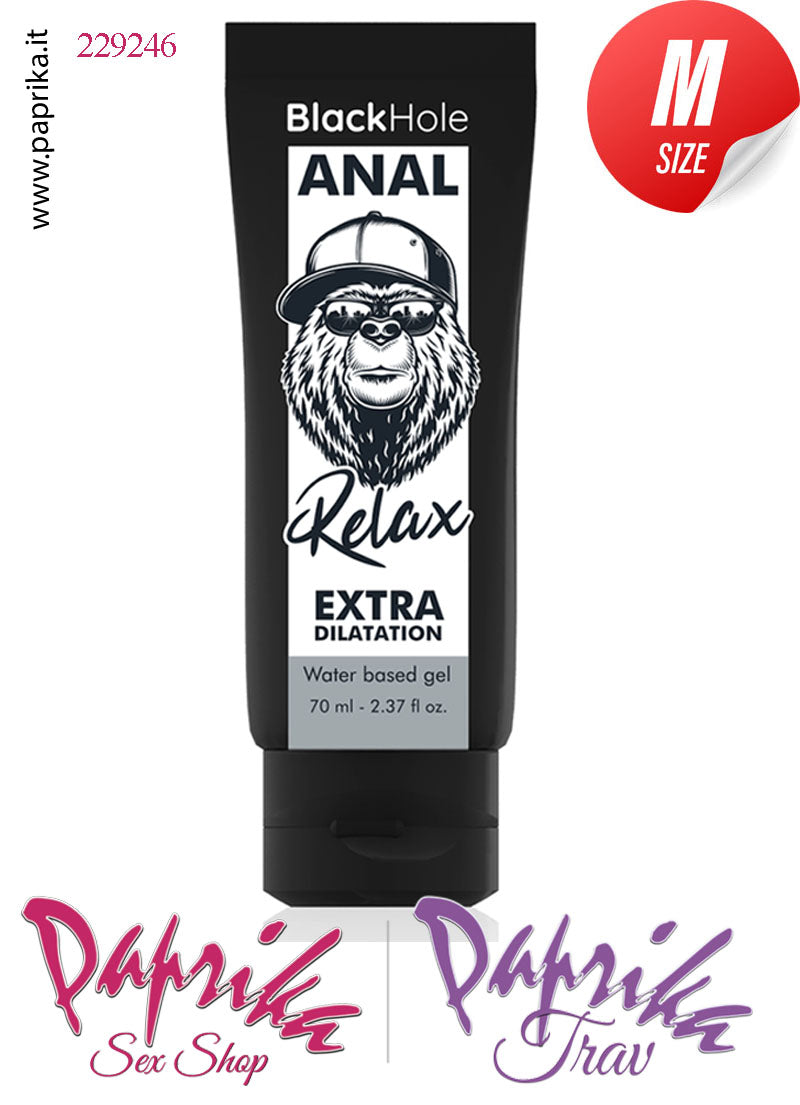 Lubrificante Analgel Extra Dilatante Base Acqua Black Hole 70 ml