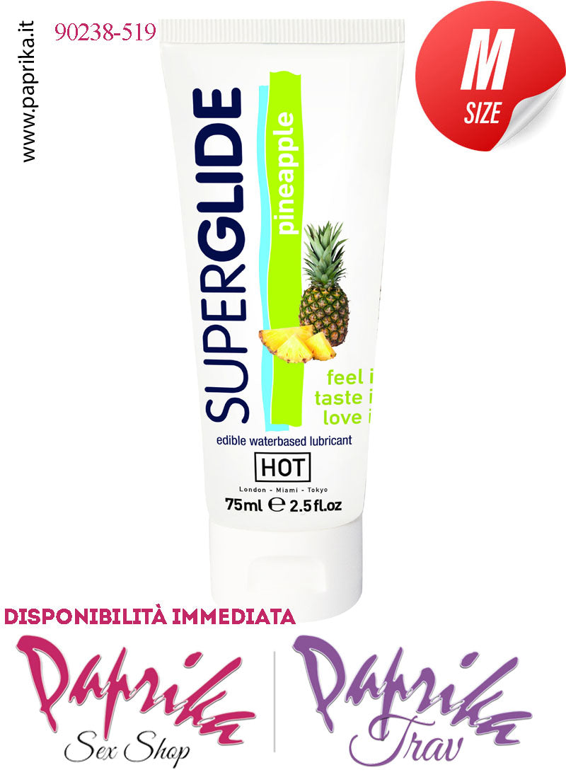 Lubrificante Aromatizzato Ananas Pinapple Edibile Base Acqua 75 ml