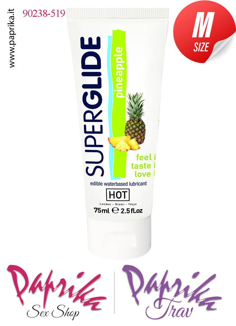 Lubrificante Aromatizzato Ananas Pinapple Edibile Base Acqua 75 ml