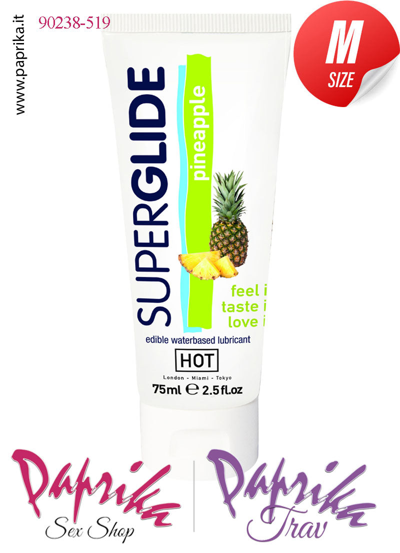 Lubrificante Aromatizzato Ananas Pinapple Edibile Base Acqua 75 ml
