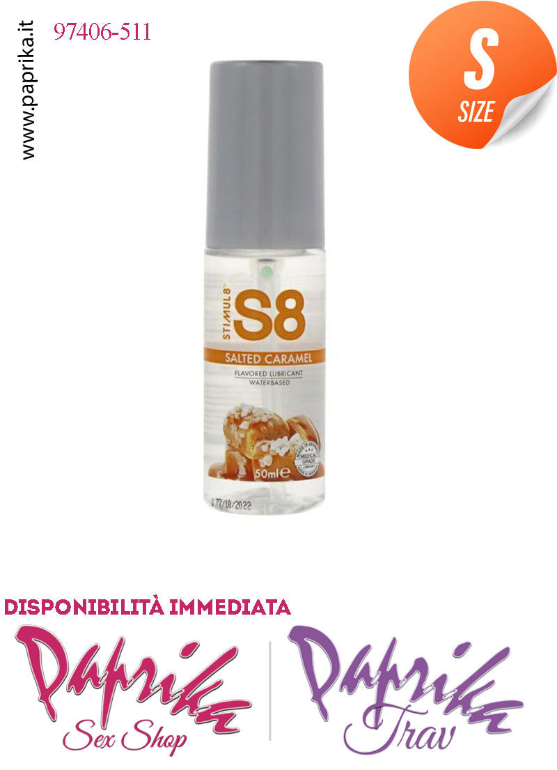 Lubrificante Aromatizzato Caramello Salato Edibile Base Acqua 50 ml